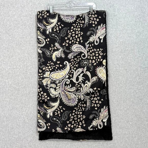 Preston & York 100% Silk Wrap Double Layer Paisley Quiet Luxury Elegant Cozy - Picture 5 of 16